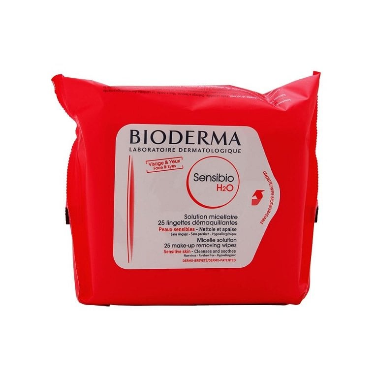 Bioderma Bioderma  Sensibio H2O Micelle Solution Make-up Removing Wipes - 25 Pack