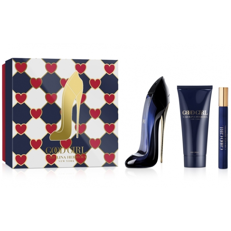 Carolina Herrera Good Girl T Set With 80ml Edp Spray 100ml Body Lotion And 7ml Mini Edp 